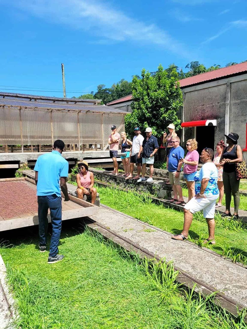 Tourists enjoying a guided water-related tour at QuestForDirections, highlighting outdoor educational experiences.