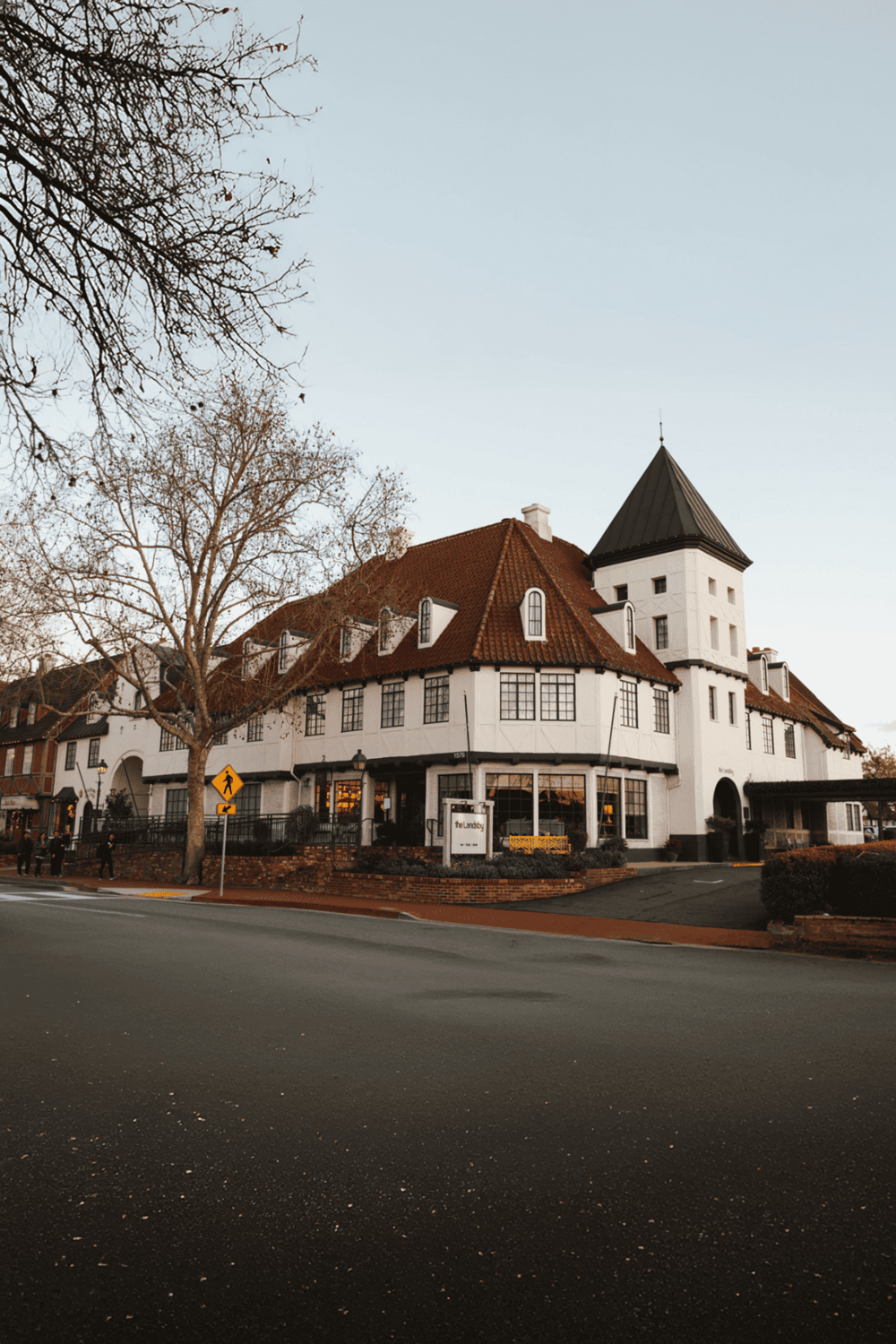 1. Historic building with Tudor-style architecture in downtown QuestForDirections.