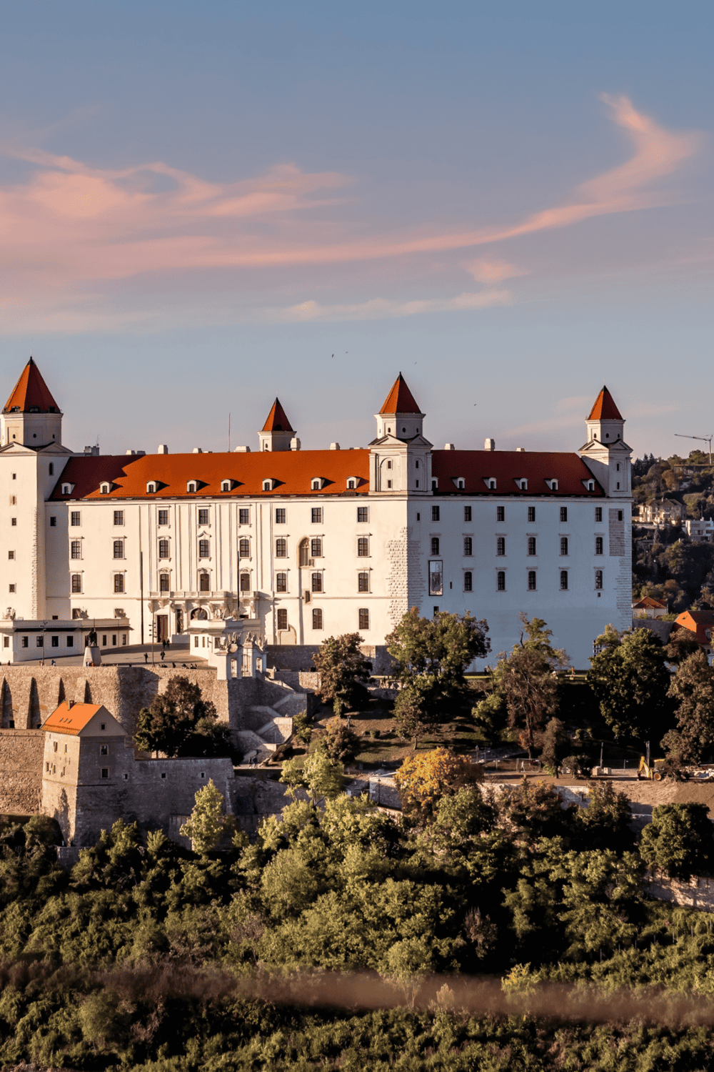 Historic Bratislava Castle with scenic views, a popular tourist destination in Slovakia.