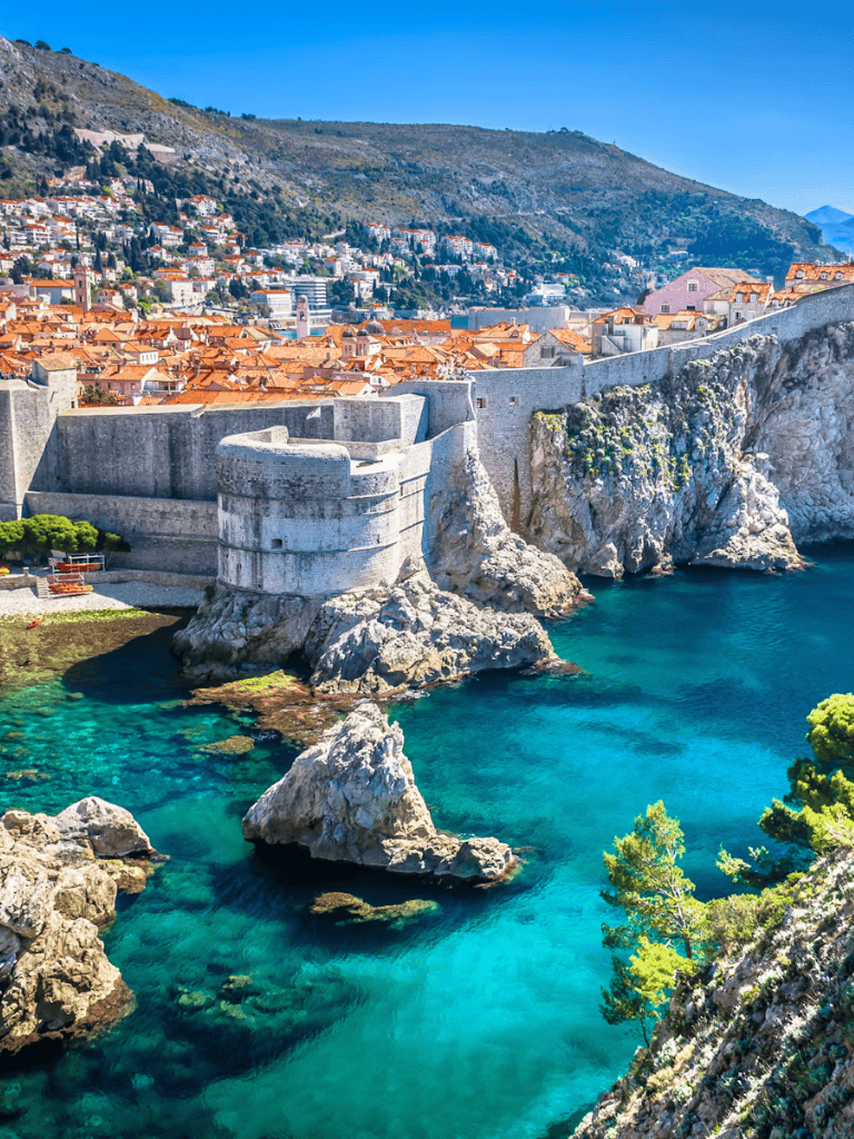 Historic coastal fortress in Dubrovnik with stunning ocean views.