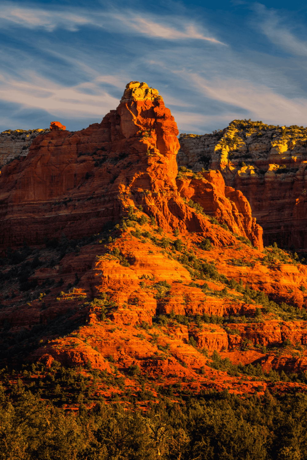 Red rock formations in Arizona with scenic desert landscape.