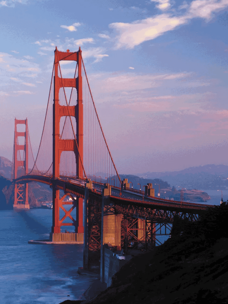 Golden Gate Bridge scenic view, San Francisco travel destination, iconic California bridge, QuestForDirections.