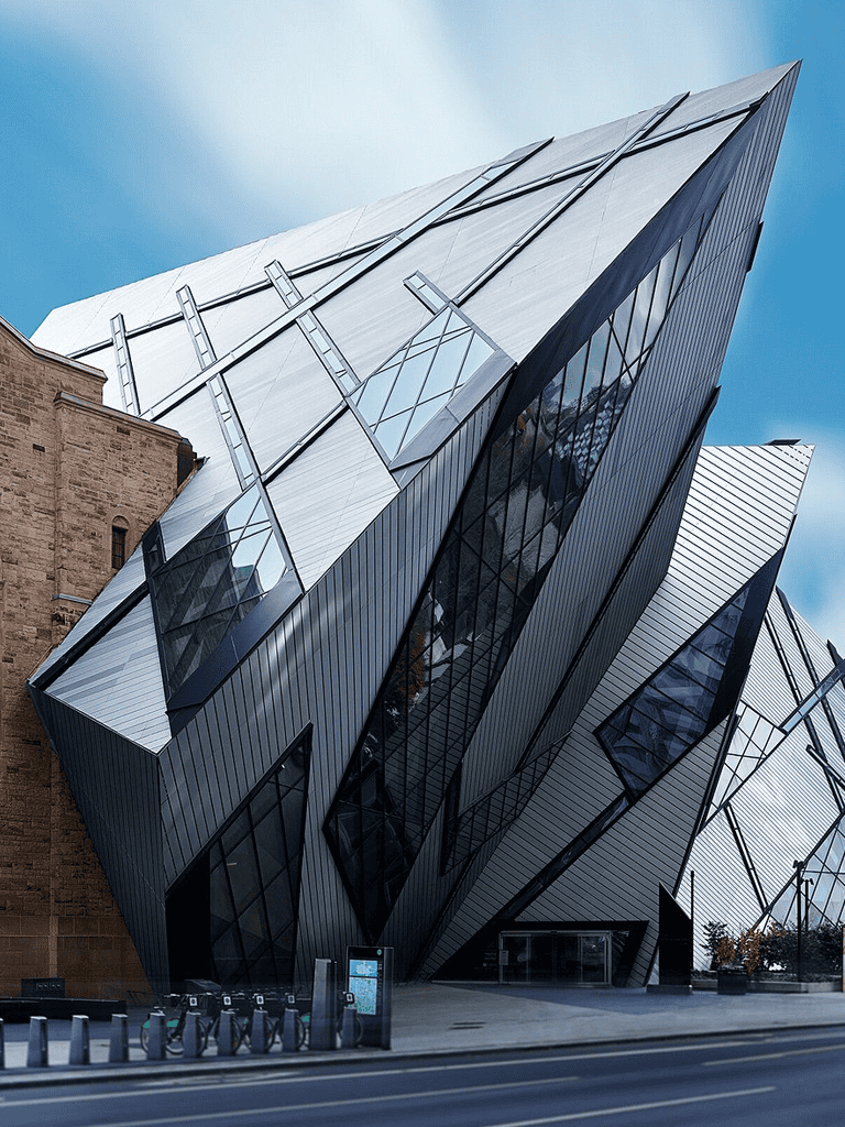 Futuristic modern building with sleek glass architecture for urban exploration.