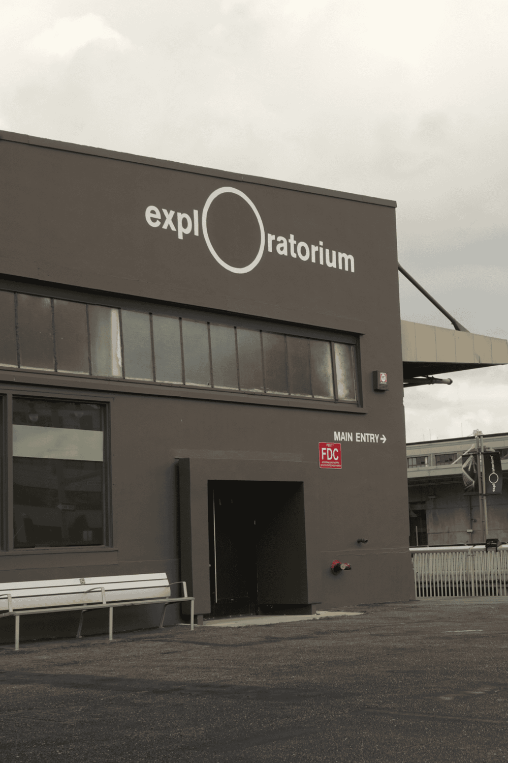 Exploratorium building exterior showcasing innovative science exhibit space.