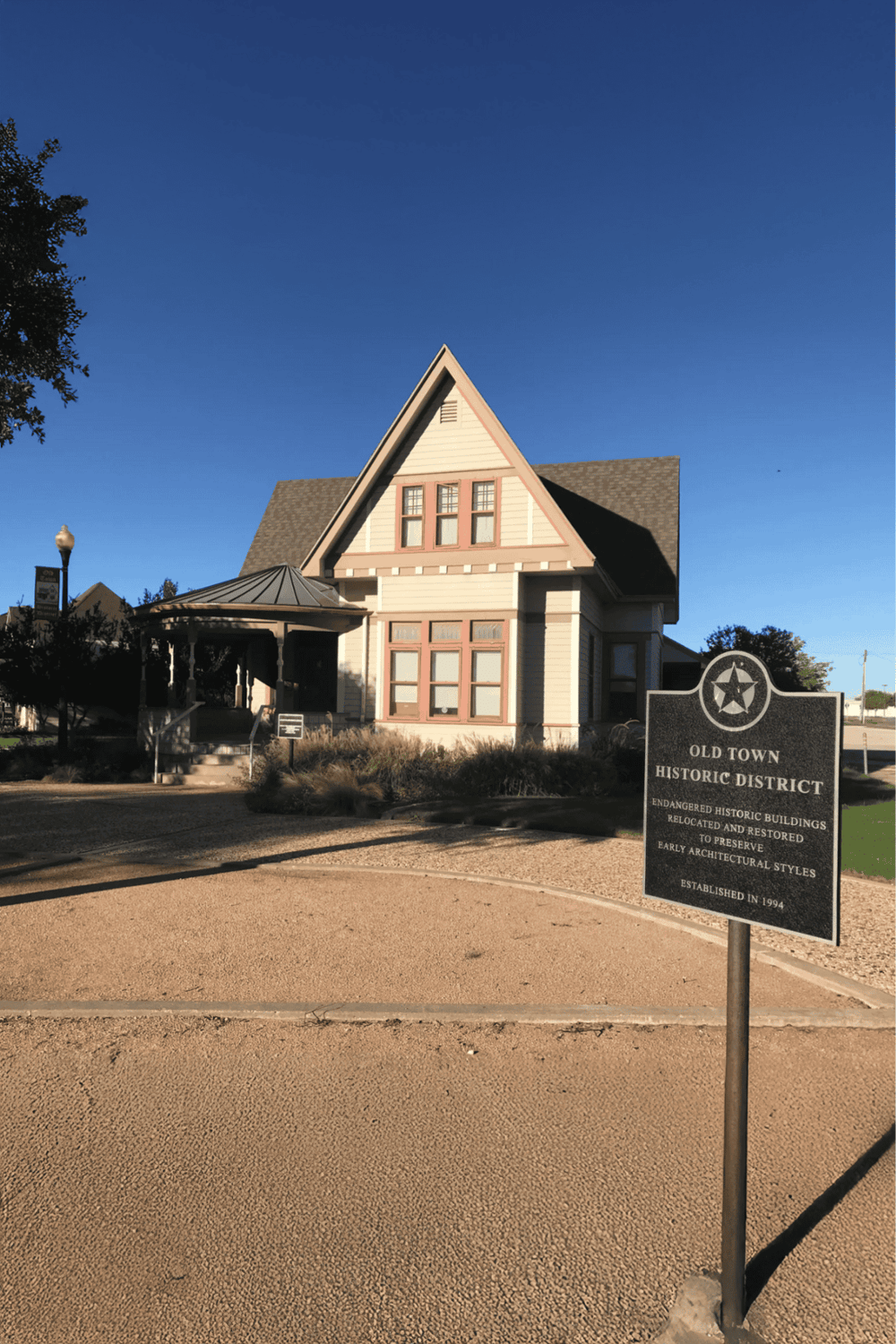 1. Old Town historic district building with preserved architecture and restored historic structures.