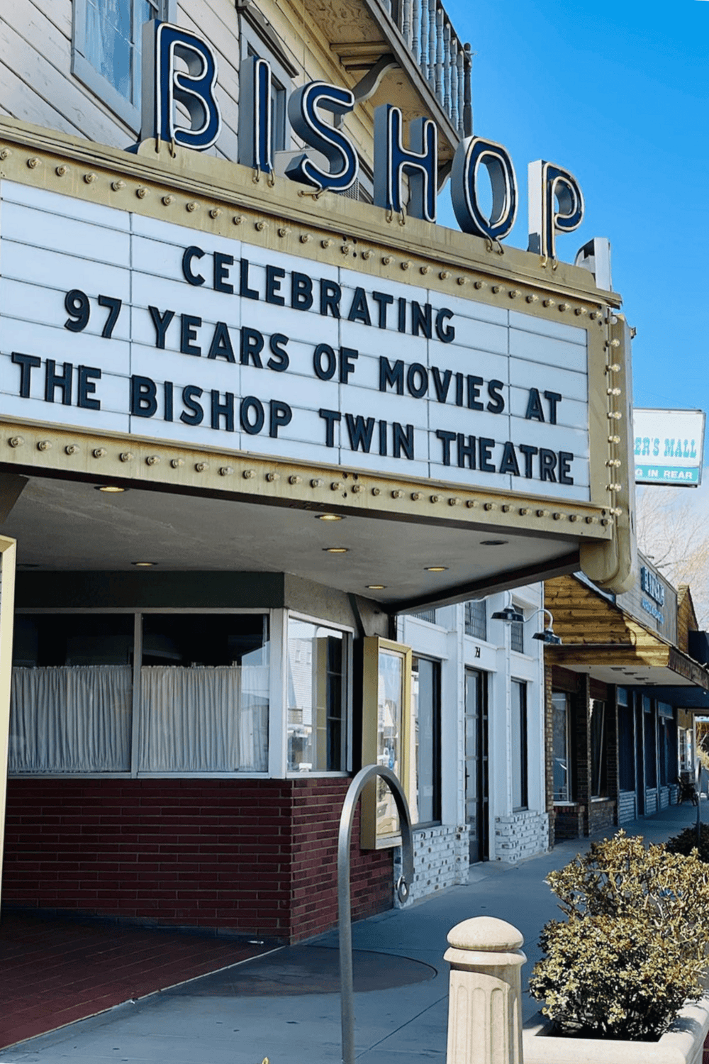 Celebrating 97 years of movies at the Bishop Twin Theatre, a historic cinema in downtown.