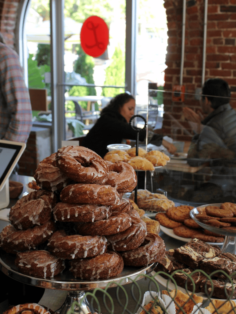 Delicious donuts and baked goods at QuestForDirections bakery.