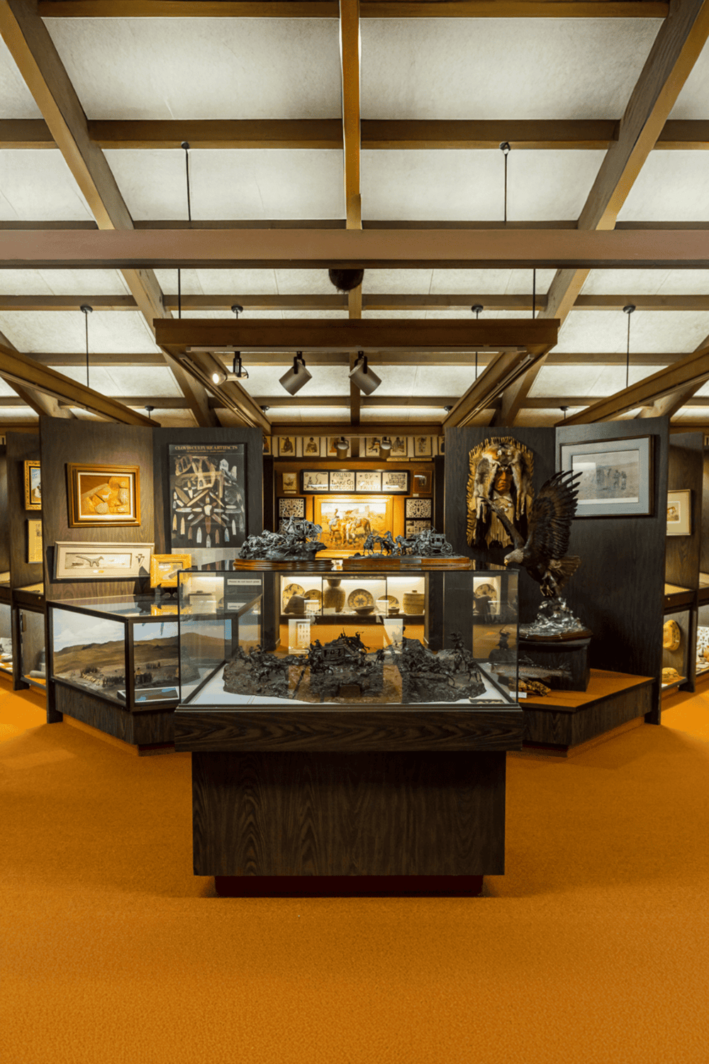 Ancient artifact museum exhibit showcasing cultural history and relics on display.