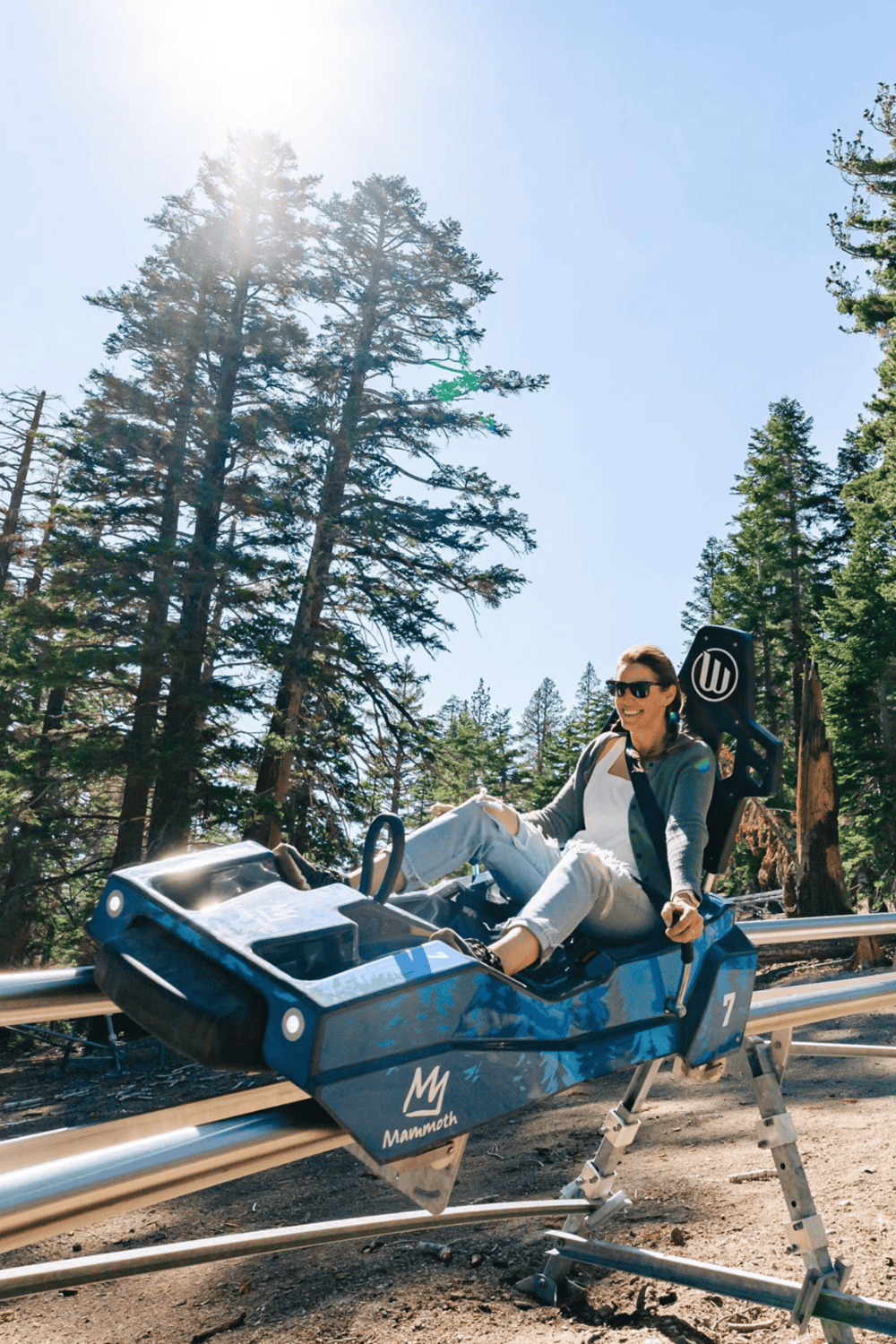 1. All-terrain travel experience with Mammoth mountain coaster in nature.