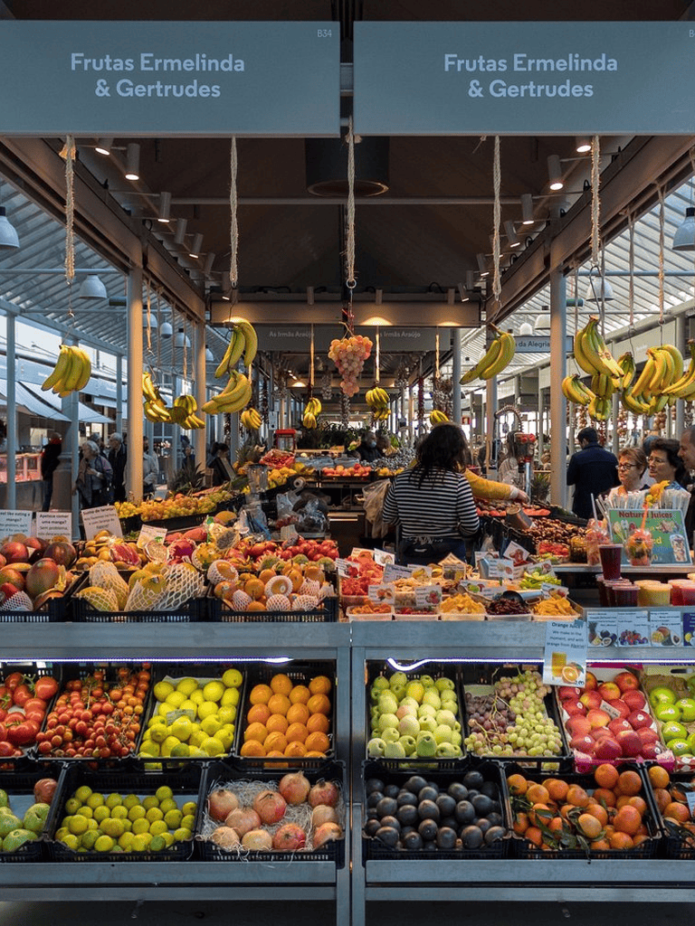 Fresh fruits display at questfordirections marketplace for healthy eating and nutritious options.