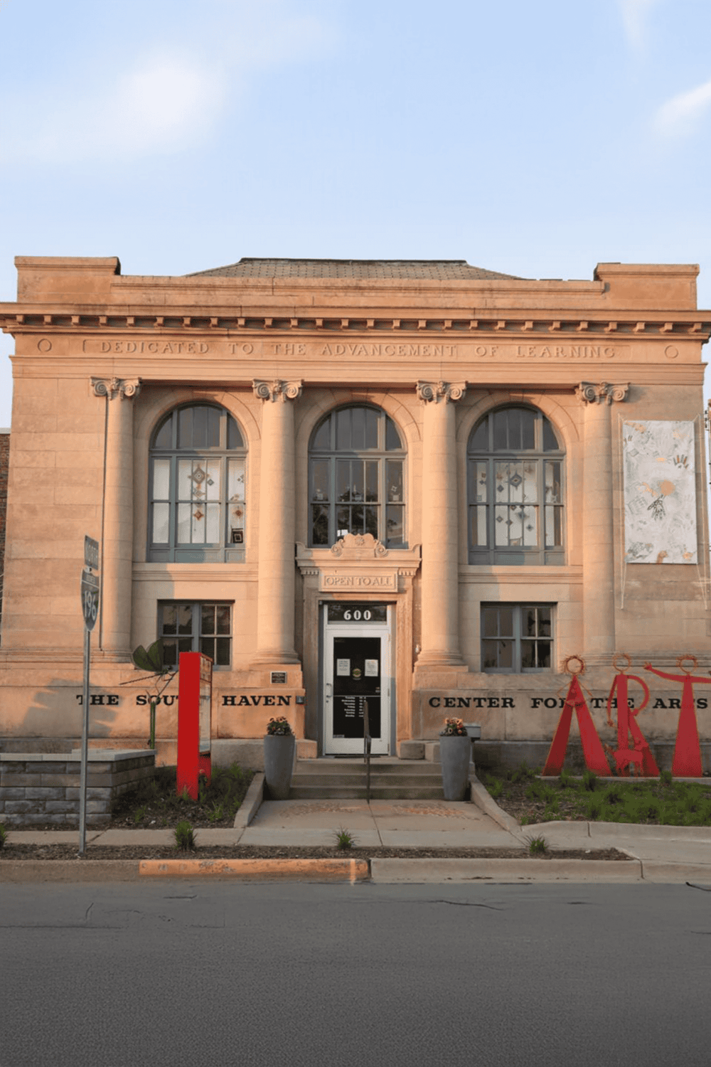 Historic educational building for community learning and growth.