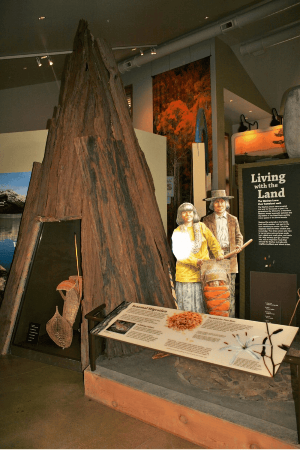 1. Indigenous cultural exhibit featuring traditional artifacts and storytelling displays.