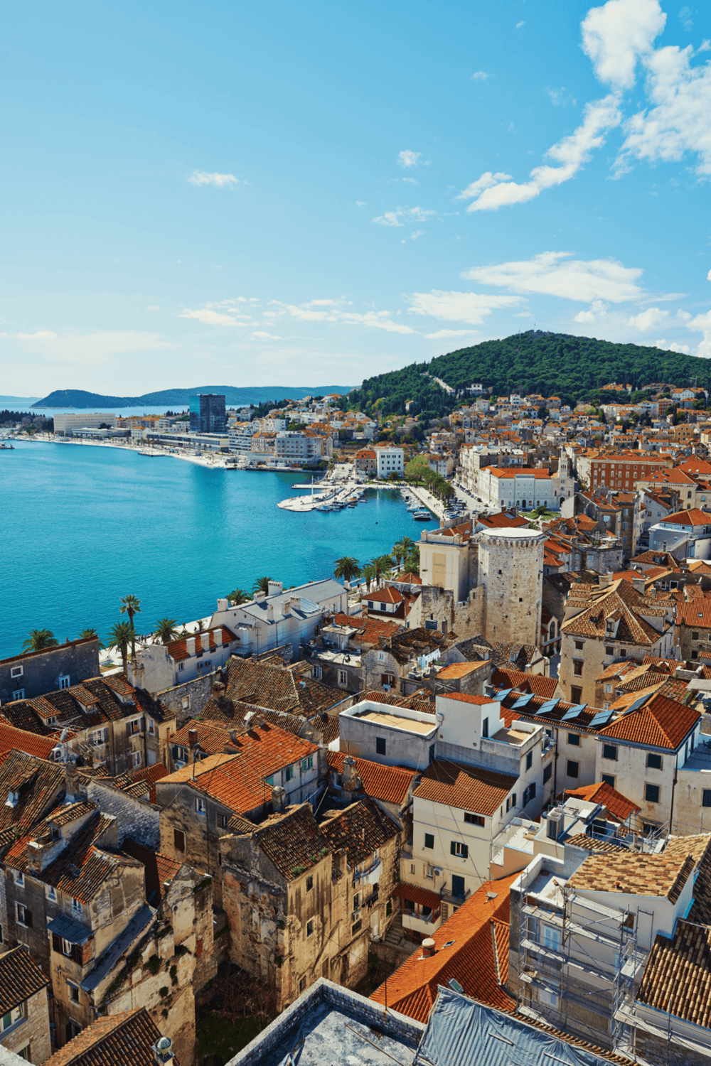 Stunning coastal cityscape with historic architecture and scenic waterfront views, perfect for travel planning.