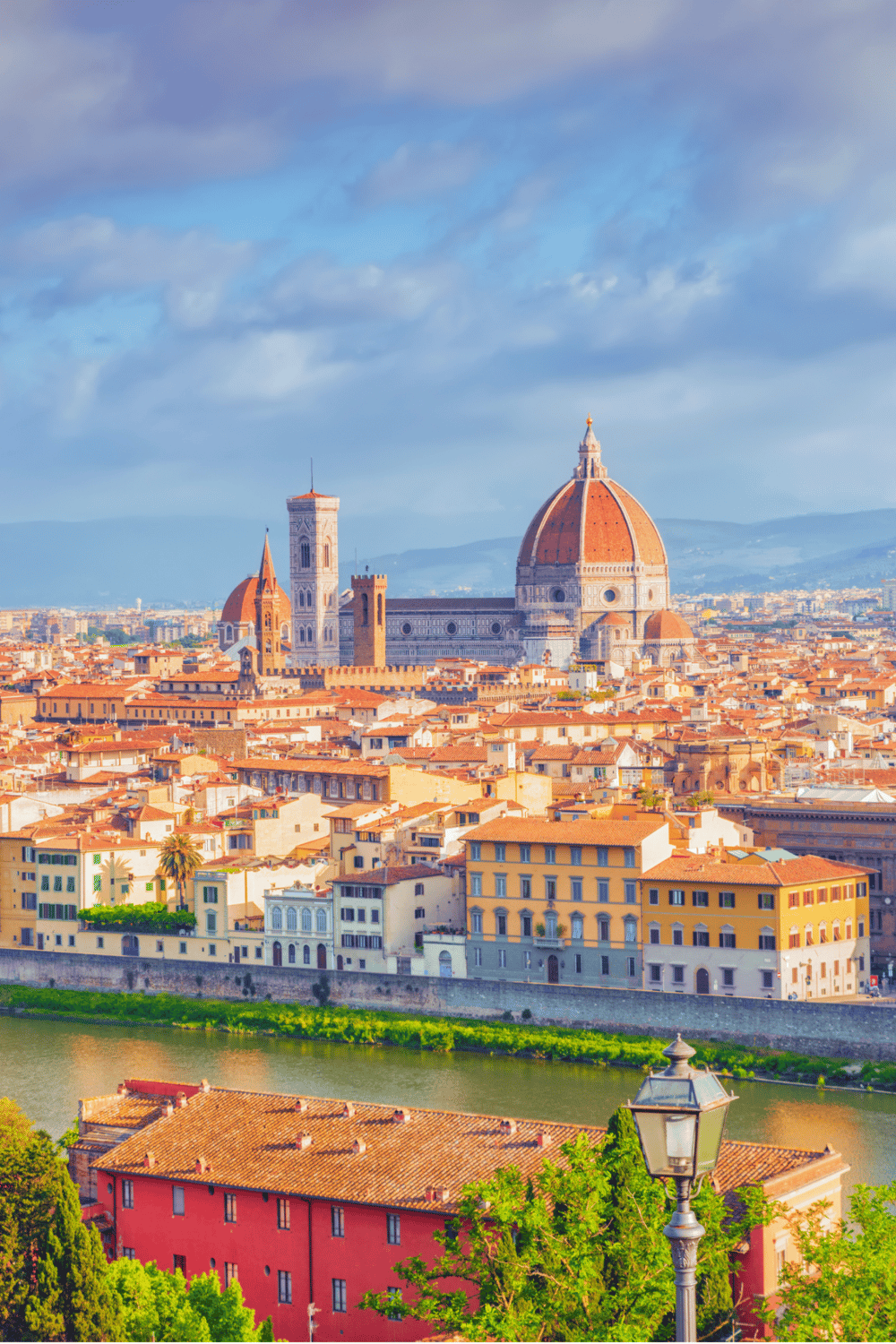 Vast view of Florence, Italy featuring the iconic Florence Cathedral and historic cityscape.