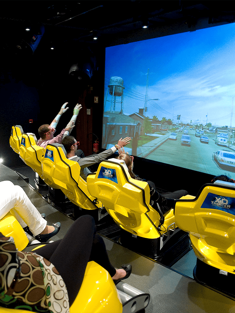 Interactive racing simulator experience at QuestForDirections.