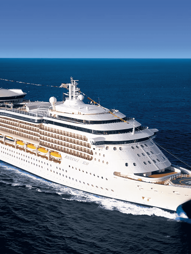 Luxury cruise ship on open sea, vacation, travel, exploration, ocean adventure, cruise destination, maritime voyage, boat cruise, nautical travel, sea journey, cruise vacation, luxury liner, sea exploration, cruise experience, travel destination.
