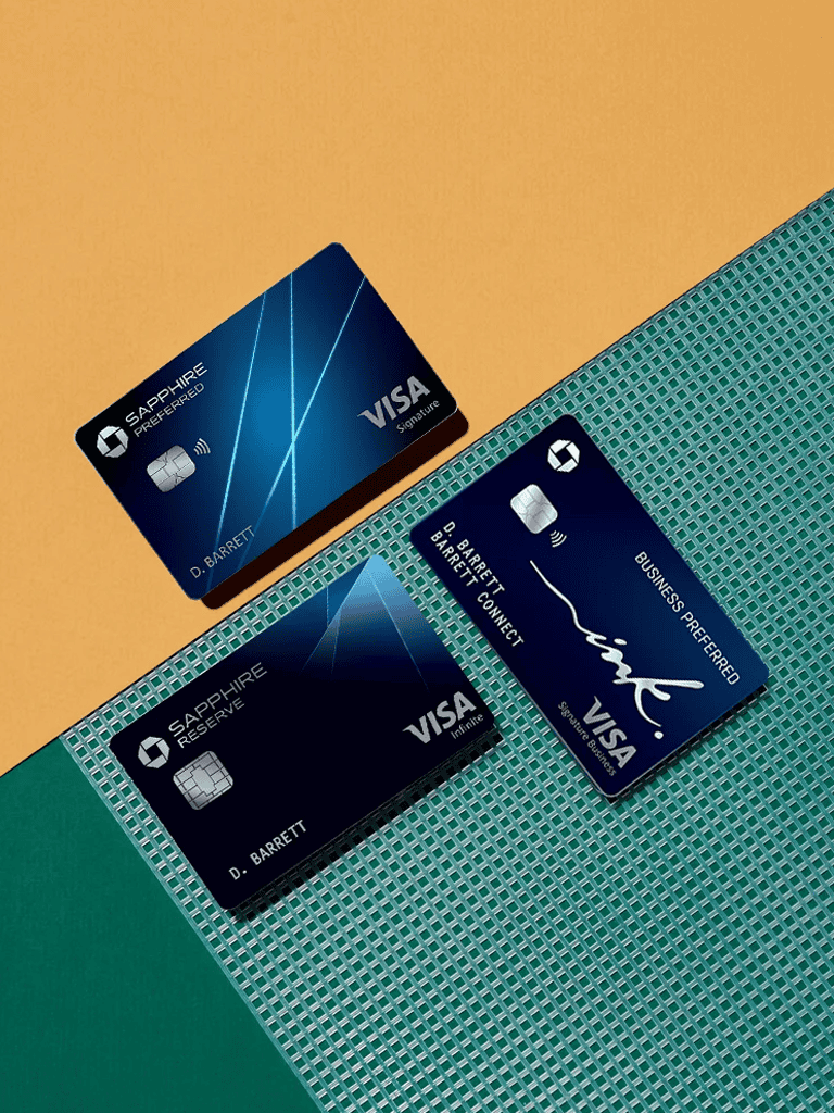 Premium sapphire credit and business debit cards for financial flexibility and rewards.
