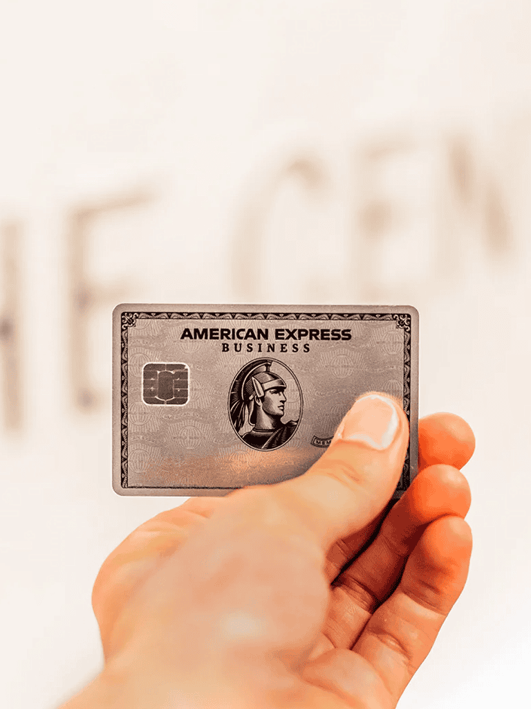 Modern American Express business credit card for travel and expenses.