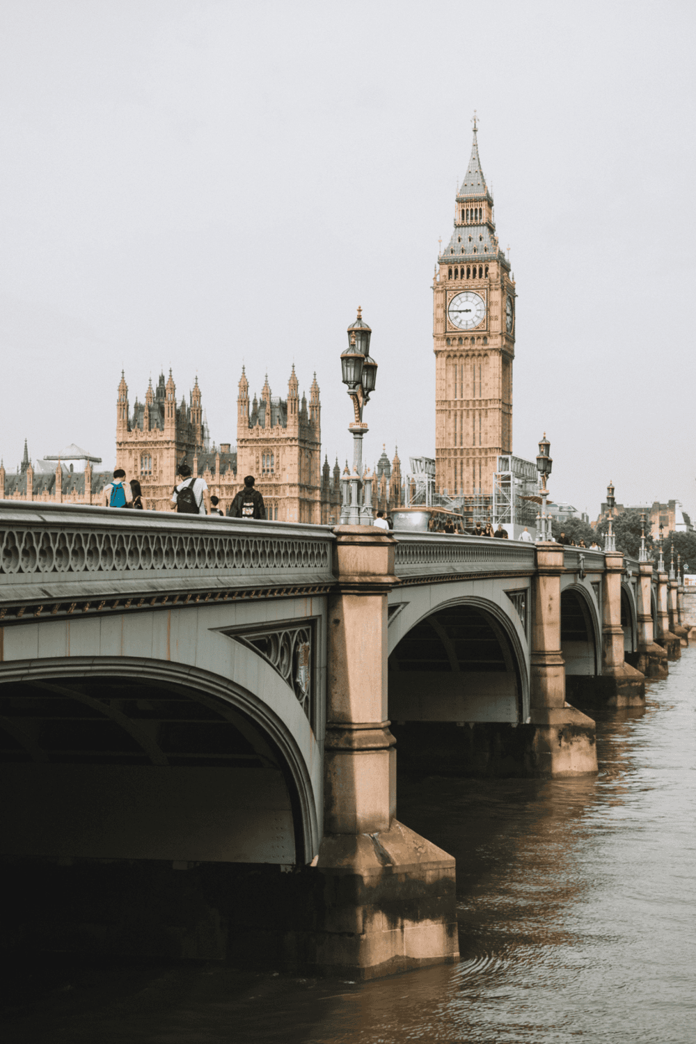 London Big Ben and Westminster Bridge, iconic landmarks in the UK.