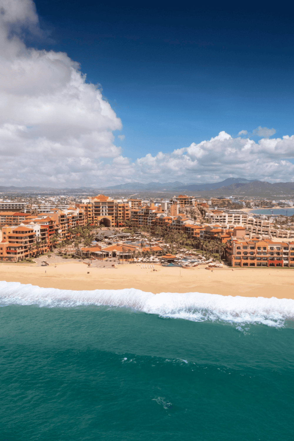 Modern beachfront resort with ocean views and resort amenities in Mexico.