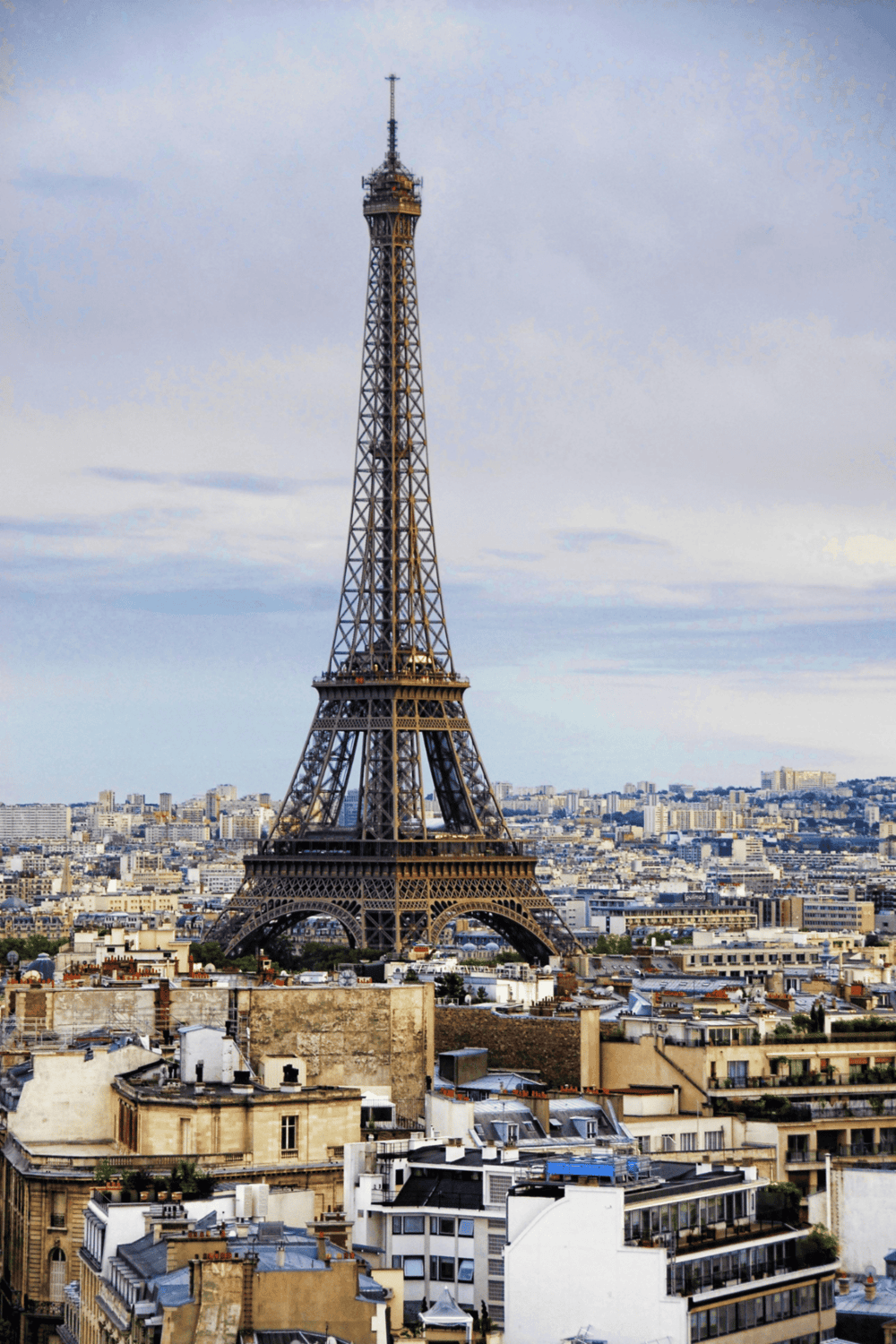 Paris Eiffel Tower skyline, iconic travel destination, Paris cityscape, Eiffel Tower photography, Paris sightseeing tour.