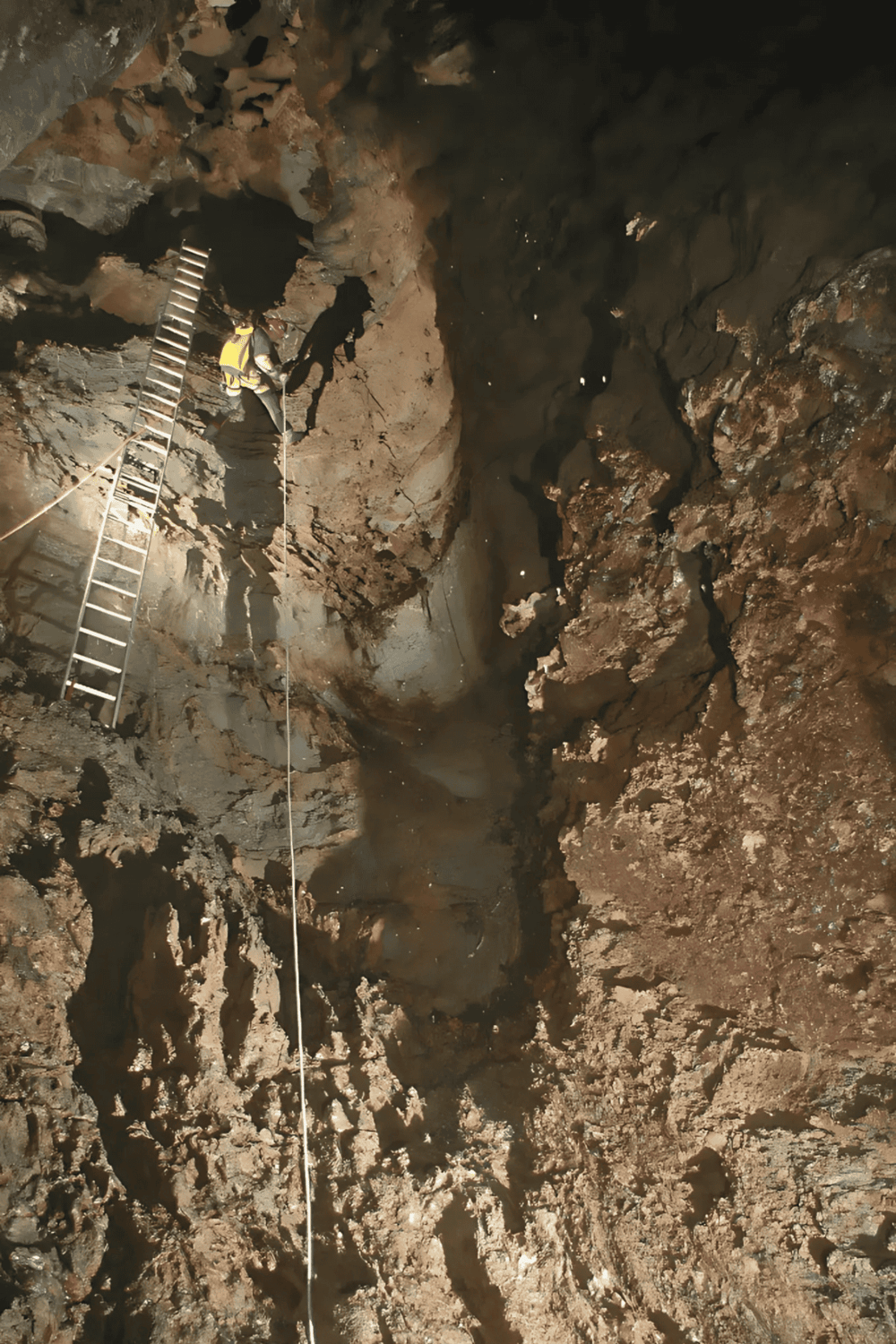 Exploring underground caves with QuestForDirections, enhancing adventure and navigation skills.