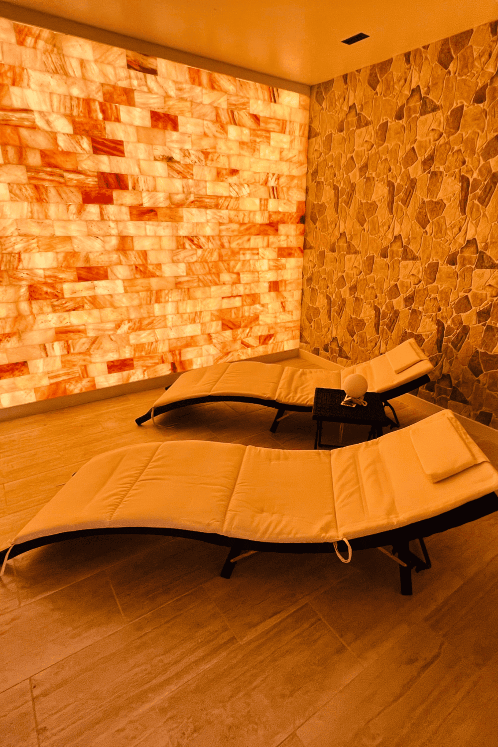 Salt Room Salt Therapy Lounge for Relaxation and Wellness.