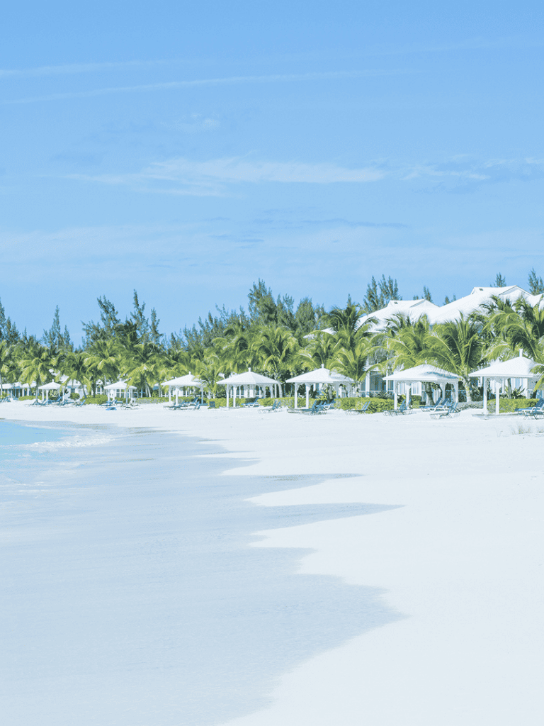 Pristine beach with white sand and ocean views at QuestForDirections resort.