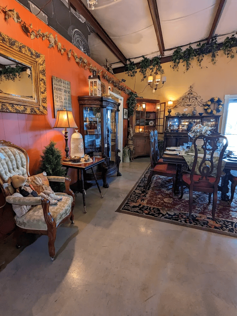 Charming vintage-style dining room with elegant decor and cozy ambiance at QuestForDirections.