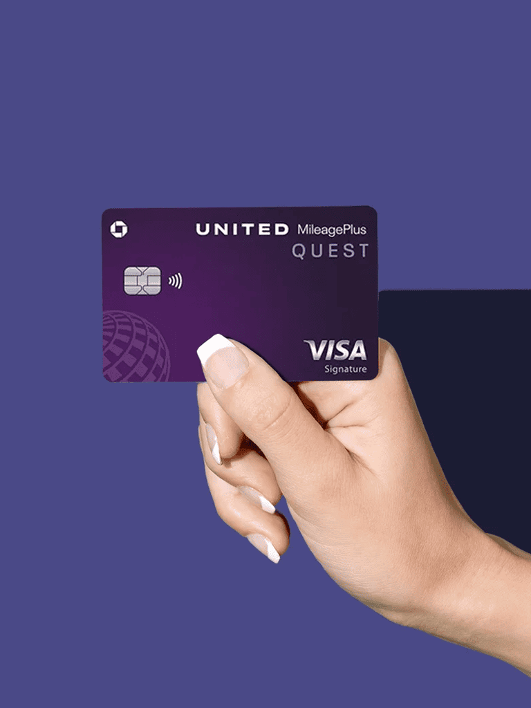 Contactless payment Mastercard credit card with QuestForDirections branding.