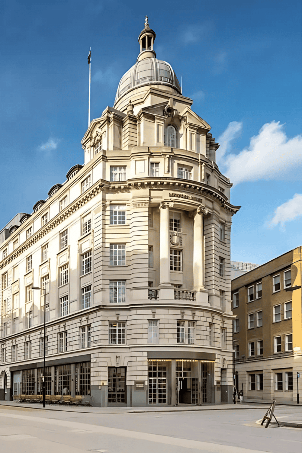 Elegant historic building with classic architectural design in city center.