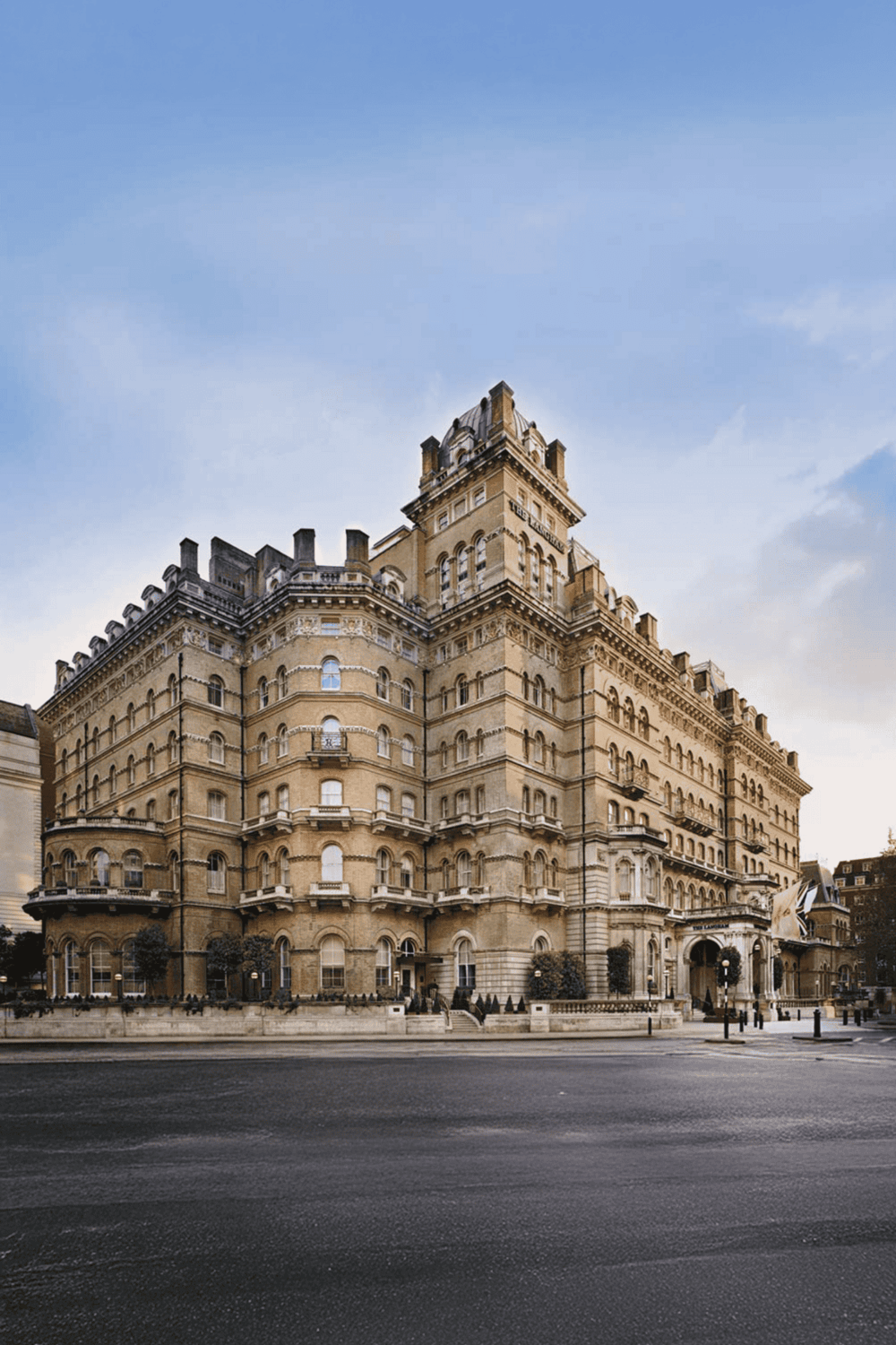 Elegant historic hotel building in Paris, France, architectural details, cityscape, travel destination.