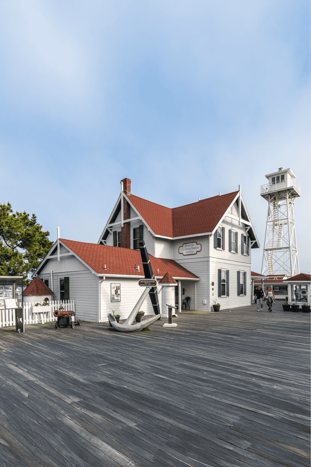 Coastal lighthouse and museum at Ocean City, Maryland's historic boardwalk, featuring maritime exhibits and guided tours.