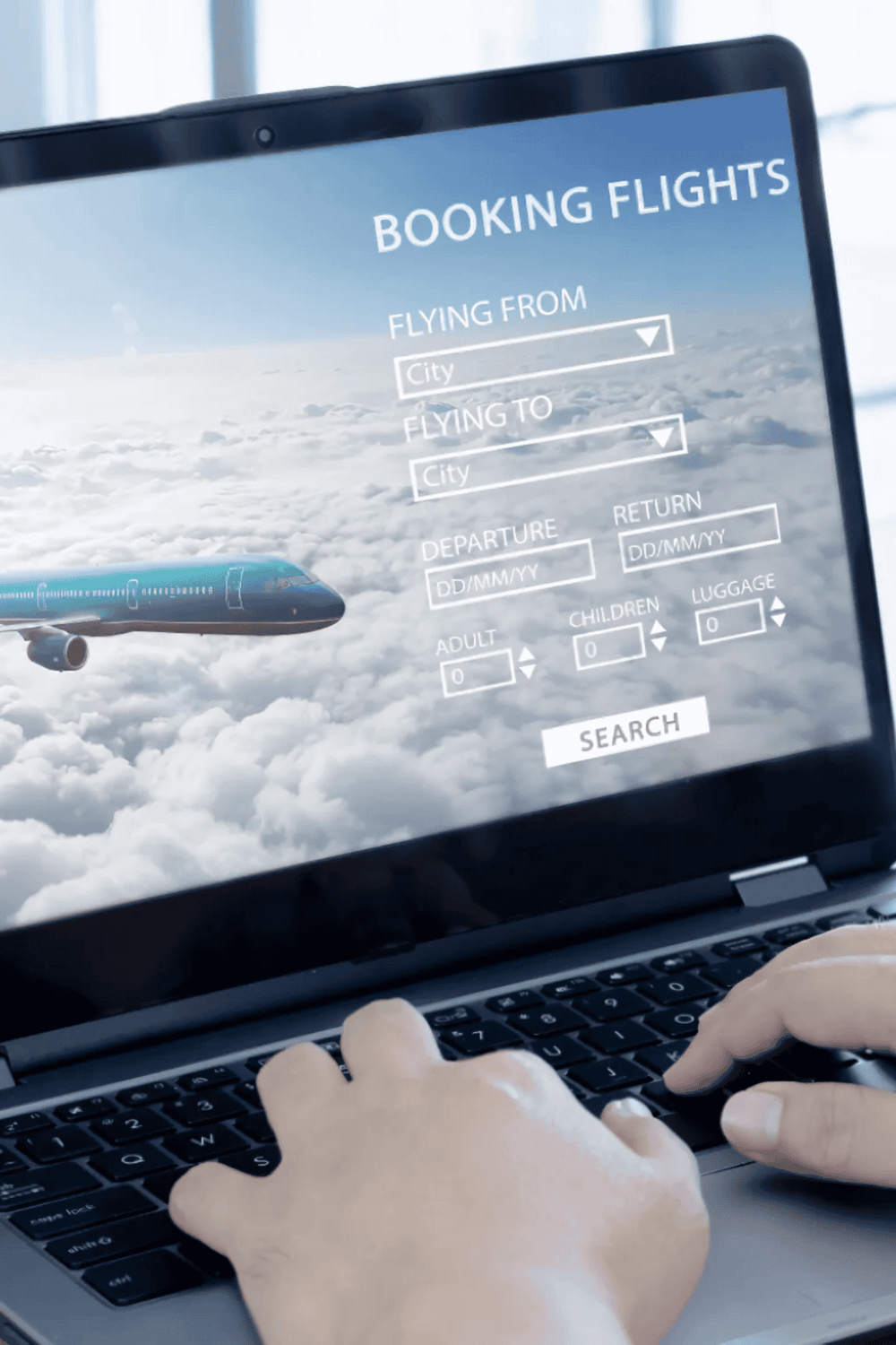 Flight booking online for travel planning and directions.
