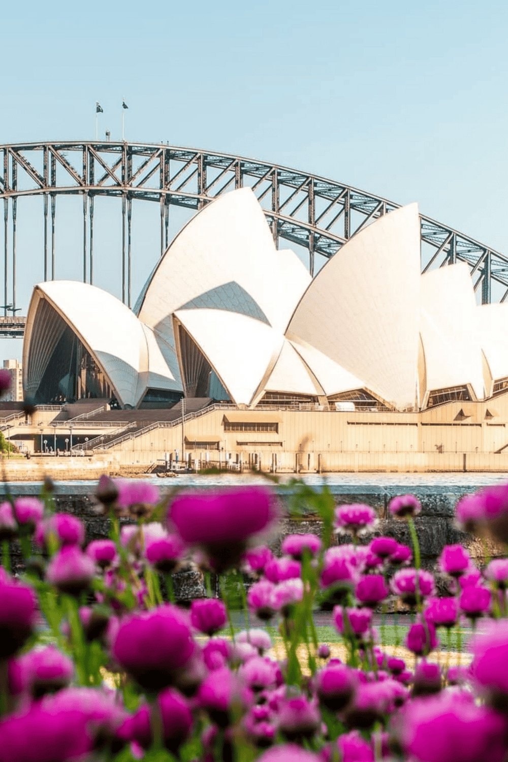 Sydney Opera House and Harbour Bridge, iconic Australian landmarks showcasing world-class architecture.