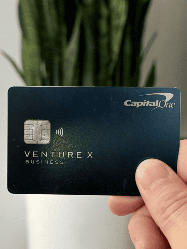Capital One Venture X Business Credit Card for travel rewards and business expenses.