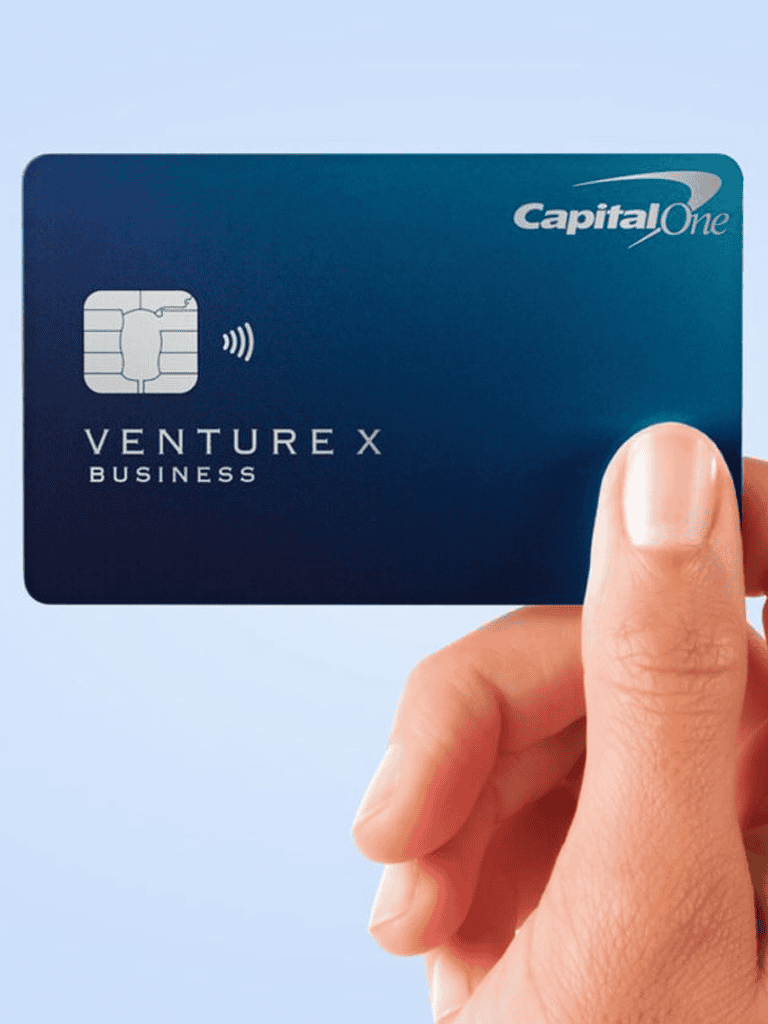 Venture X Business Debit Card by Capital One, digital wallet compatible, for business expenses.