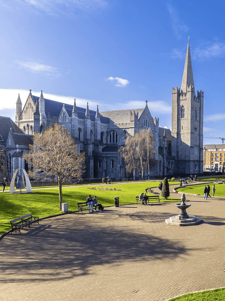 Birmingham Cathedral in Victoria Square, historic UK landmark, beautiful Gothic architecture, city center, public park, popular tourist spot.
