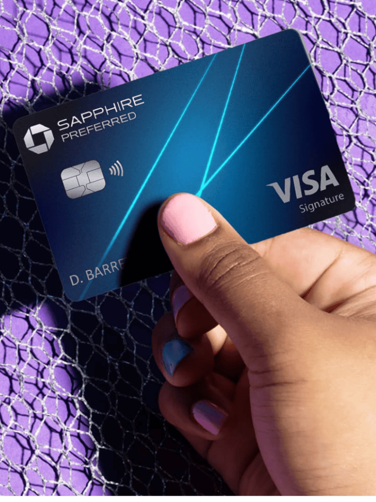 Contactless payment credit card for Visa and Sapphire Preferred benefits.