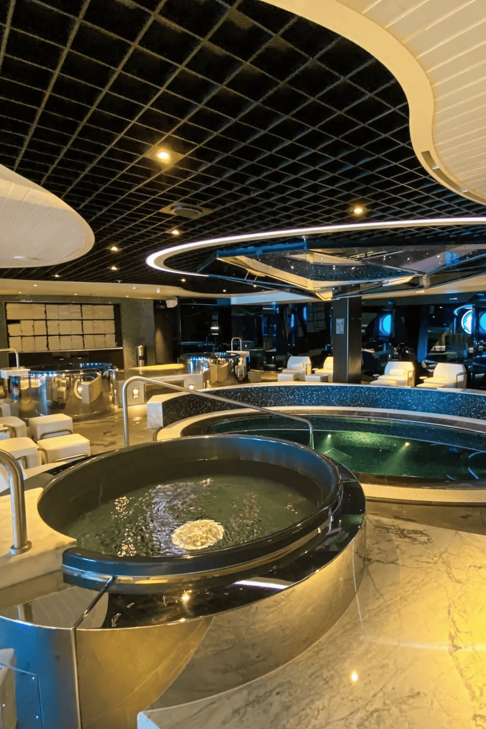 Relaxing spa hot tubs with modern interior design at QuestForDirections.