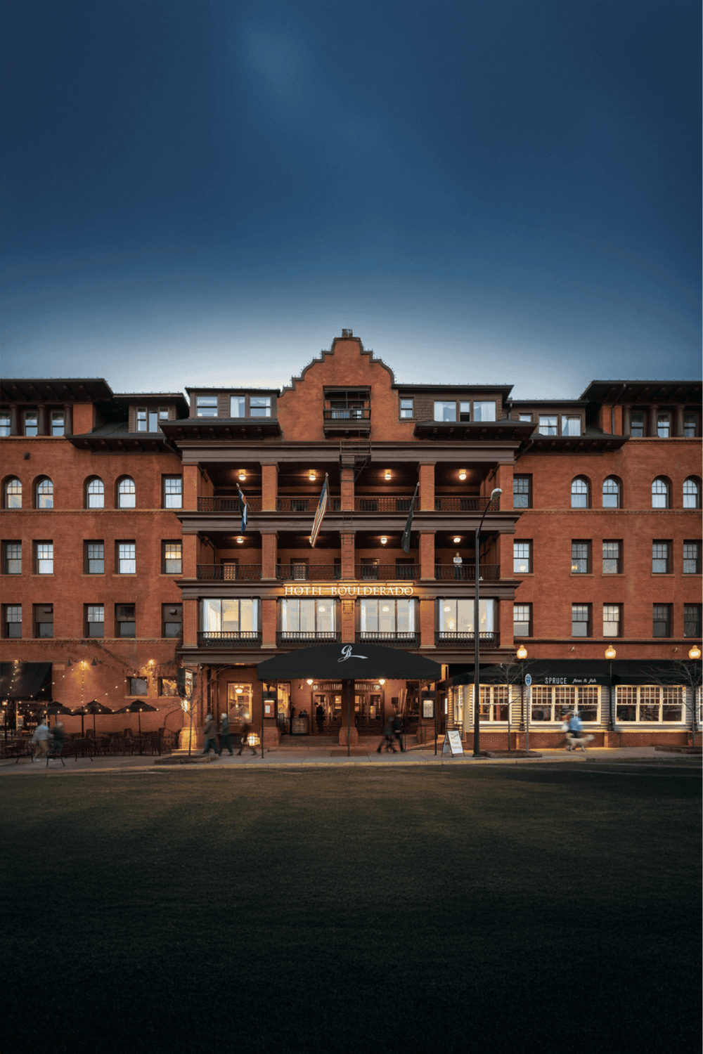 Charming historic hotel in Boulder, Colorado with modern amenities and scenic mountain views.