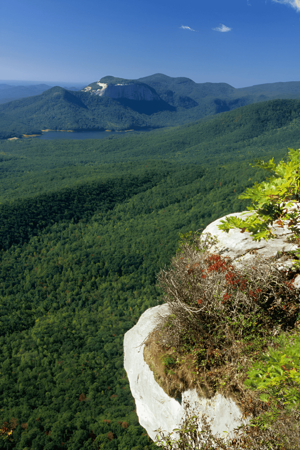 Breathtaking mountain landscape with lush green forests and sky overlooking QuestForDirections.