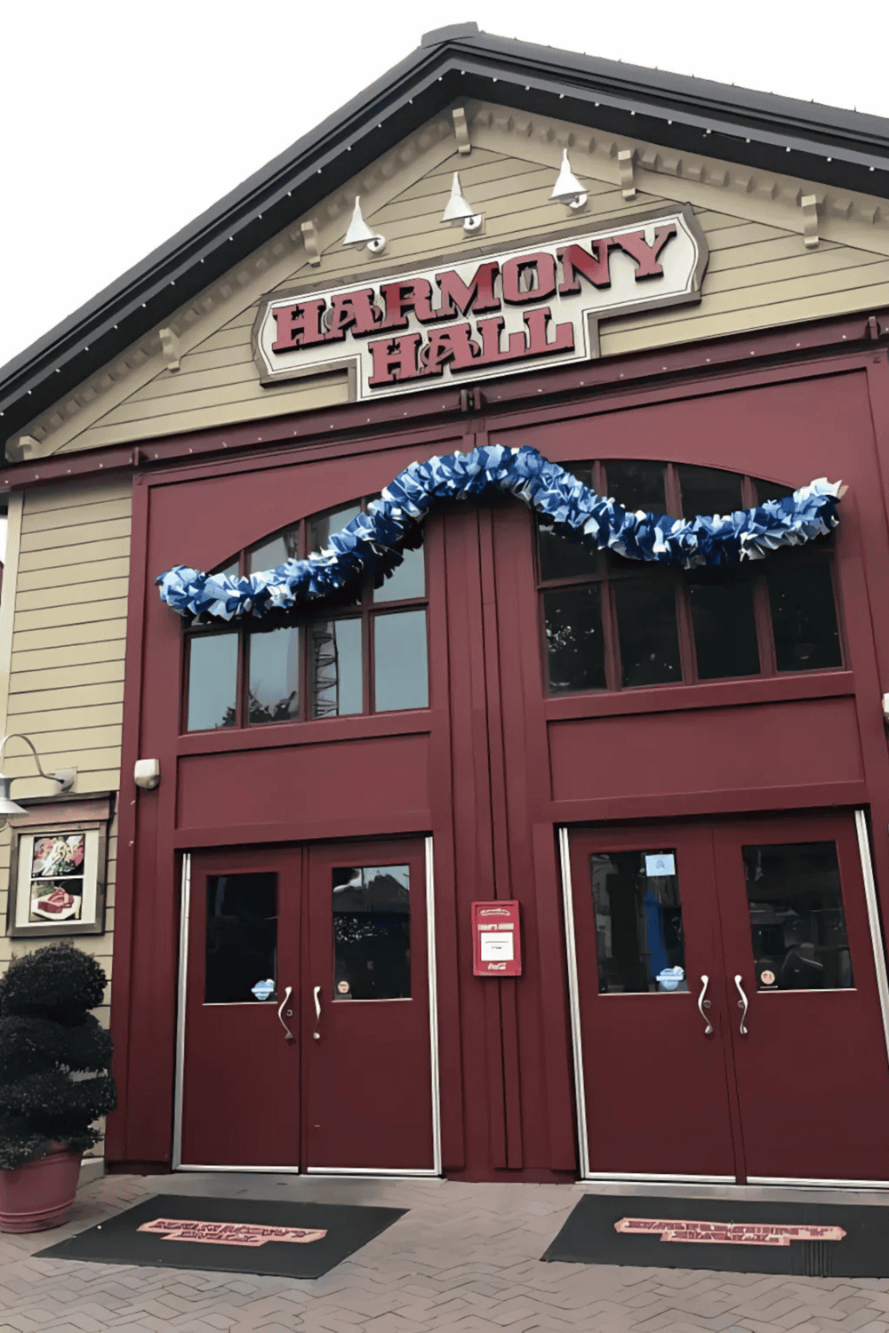 Cozy Harmony Hall event space with charming exterior, perfect for community gatherings and celebrations.
