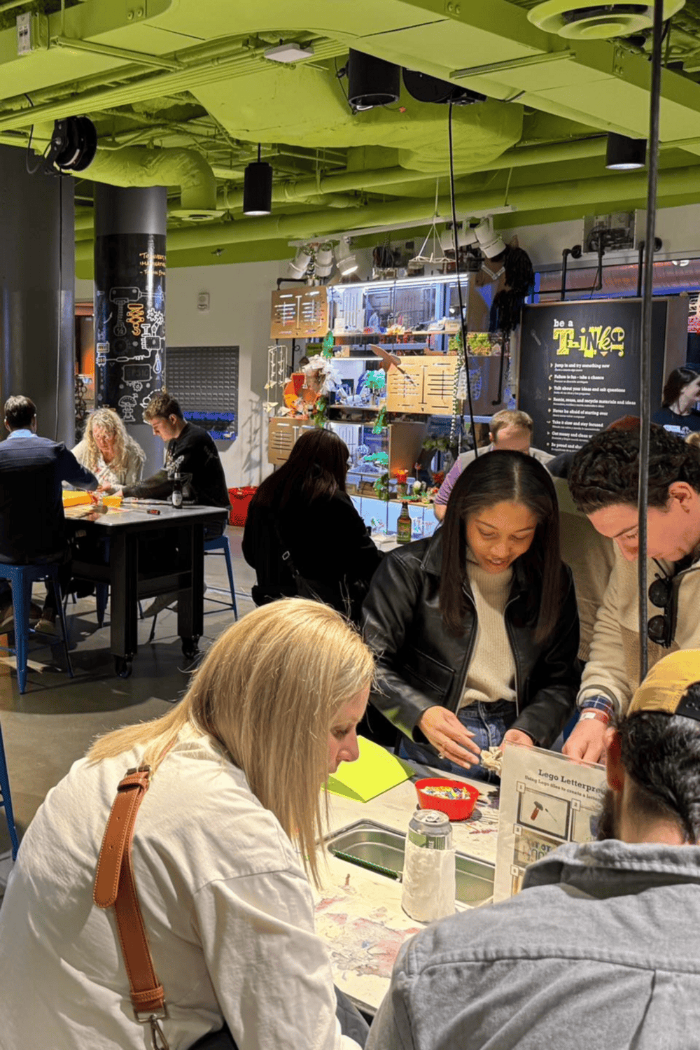 Creative technology workshop at QuestForDirections, engaging in hands-on learning and team collaboration.