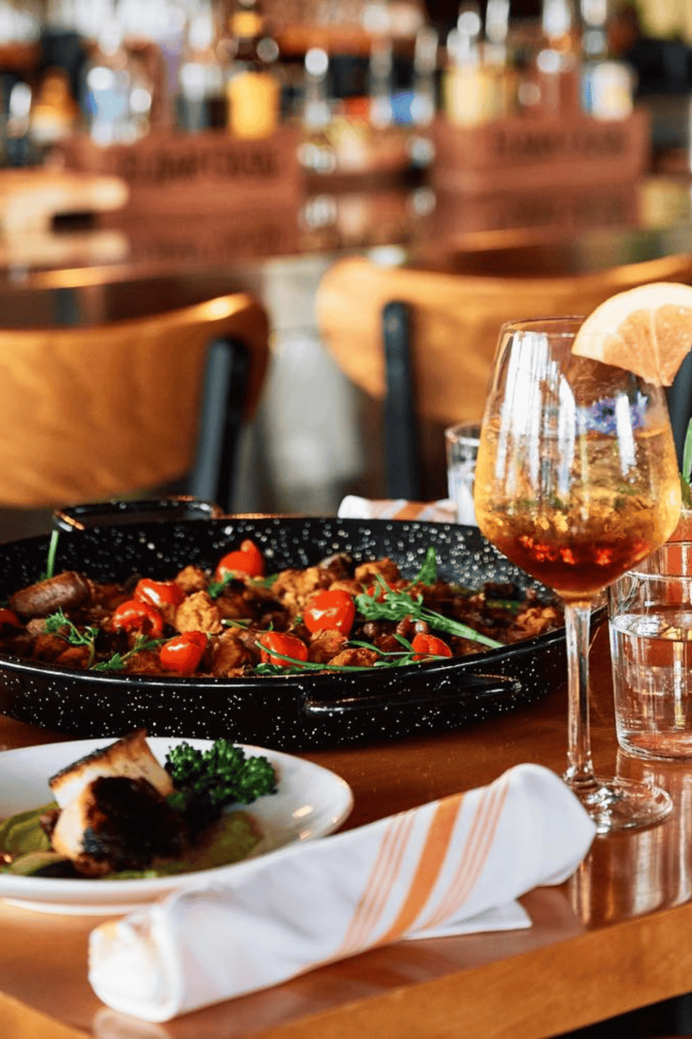 Rich culinary dishes and refreshing beverages at QuestForDirections restaurant.