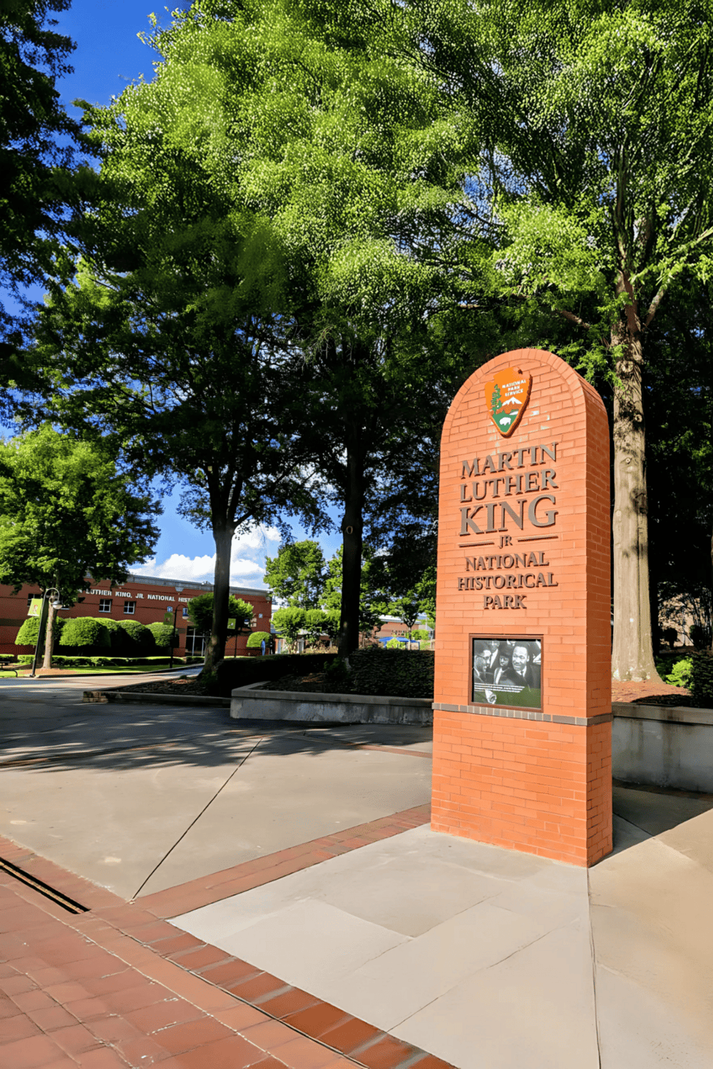 Statue of Martin Luther King Jr. located at the Martin Luther King Jr. National Historic Park.