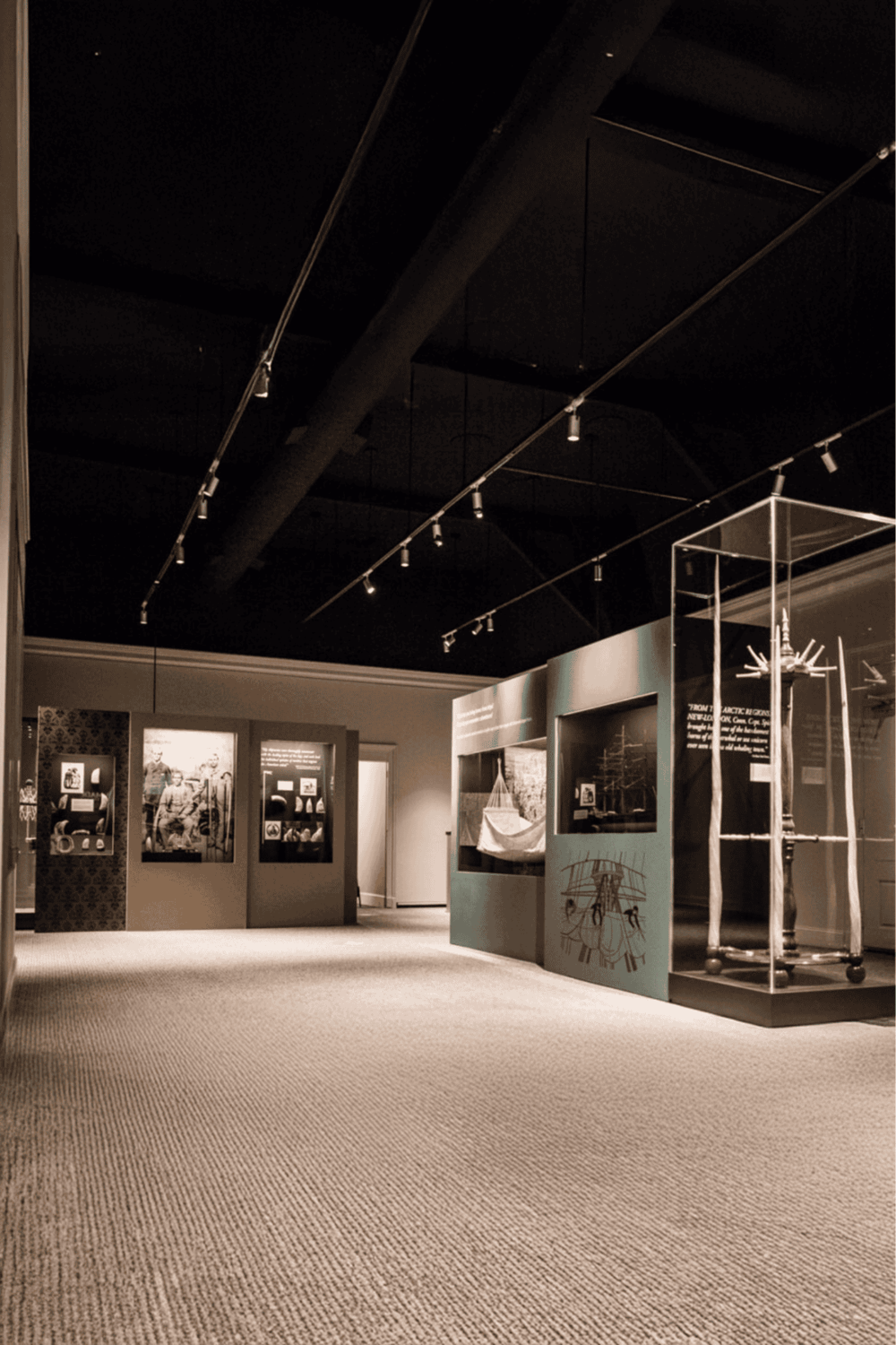 1. Museum exhibit showcasing Arctic exploration and indigenous artifacts.