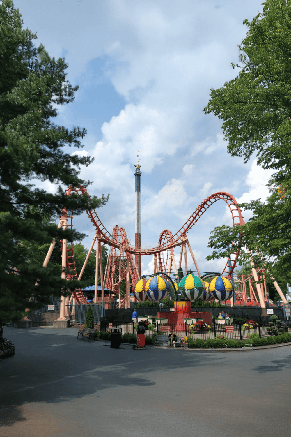 Thrilling amusement park roller coaster at Quest for Directions, perfect for family adventures and fun rides.