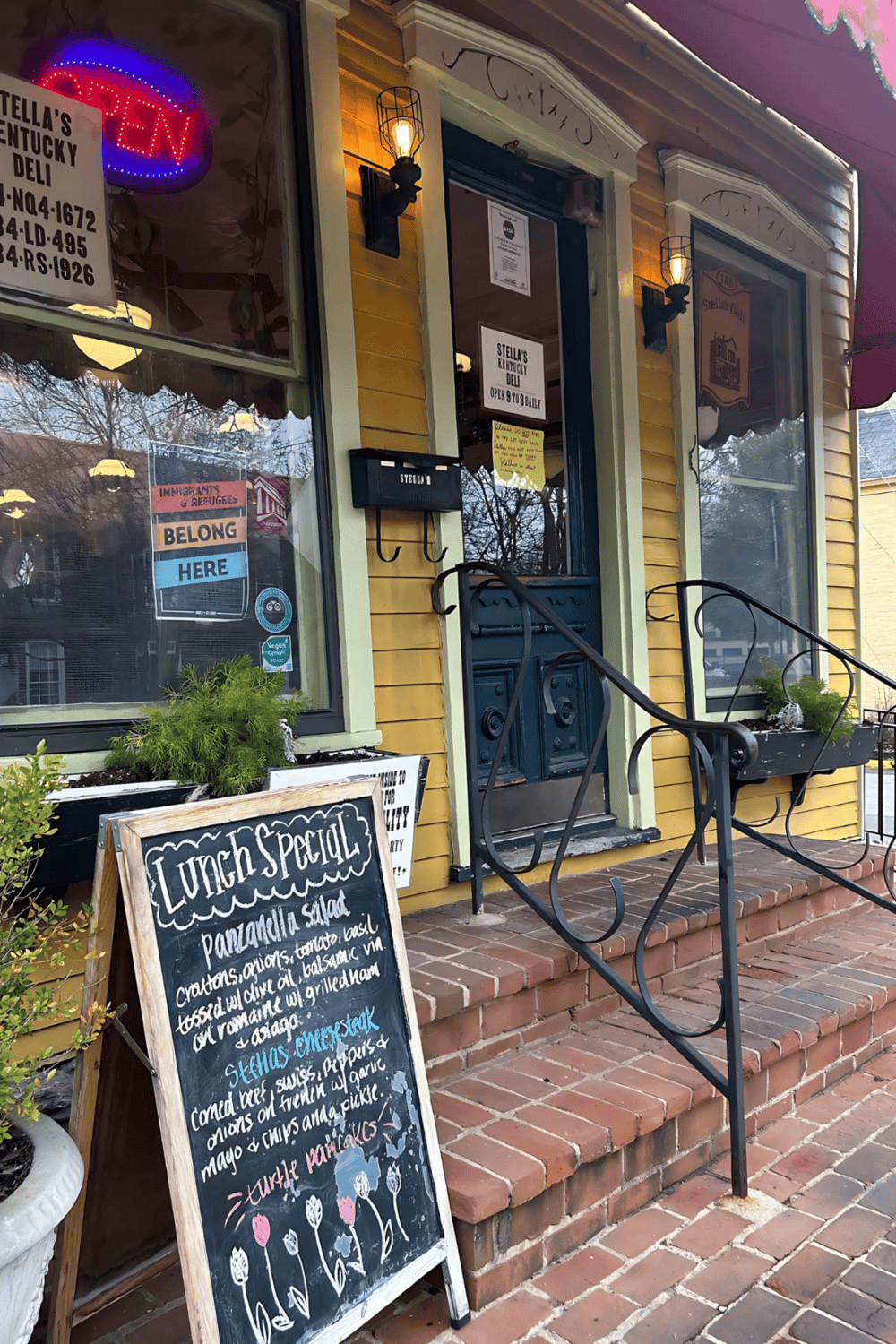 Cozy local deli with lunch specials, outdoor seating, and welcoming atmosphere in a charming neighborhood.