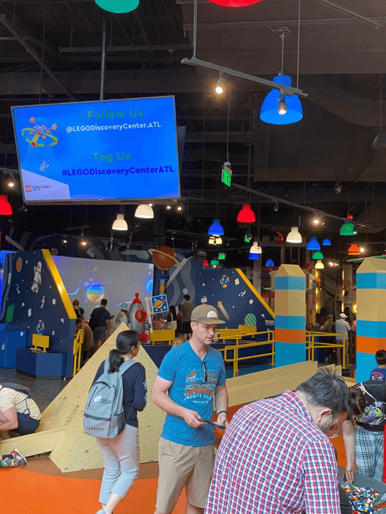 Follow Us at LEGO Discovery Center ATL for fun family attractions and interactive experiences.